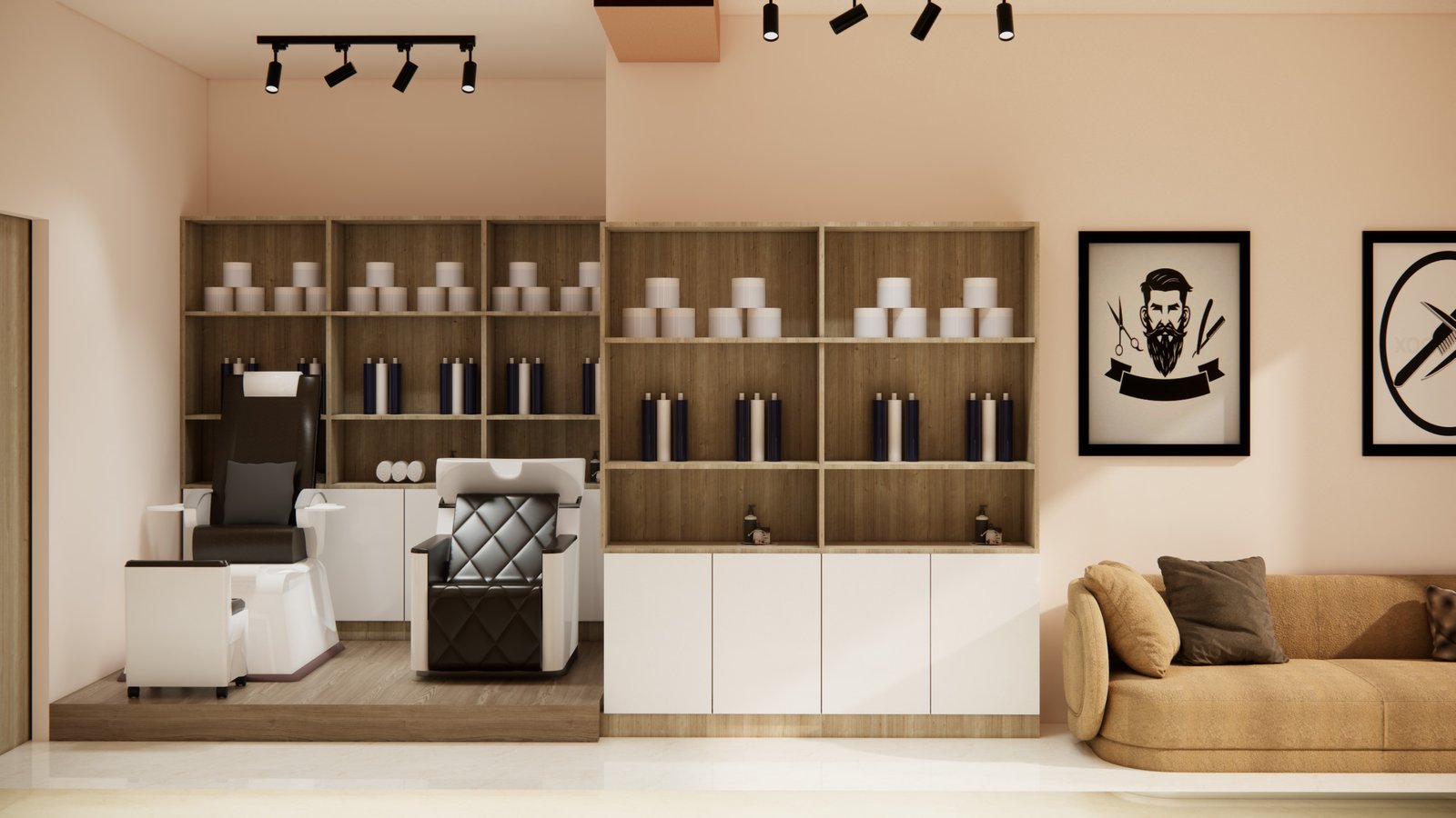Unisex Salon Interior
