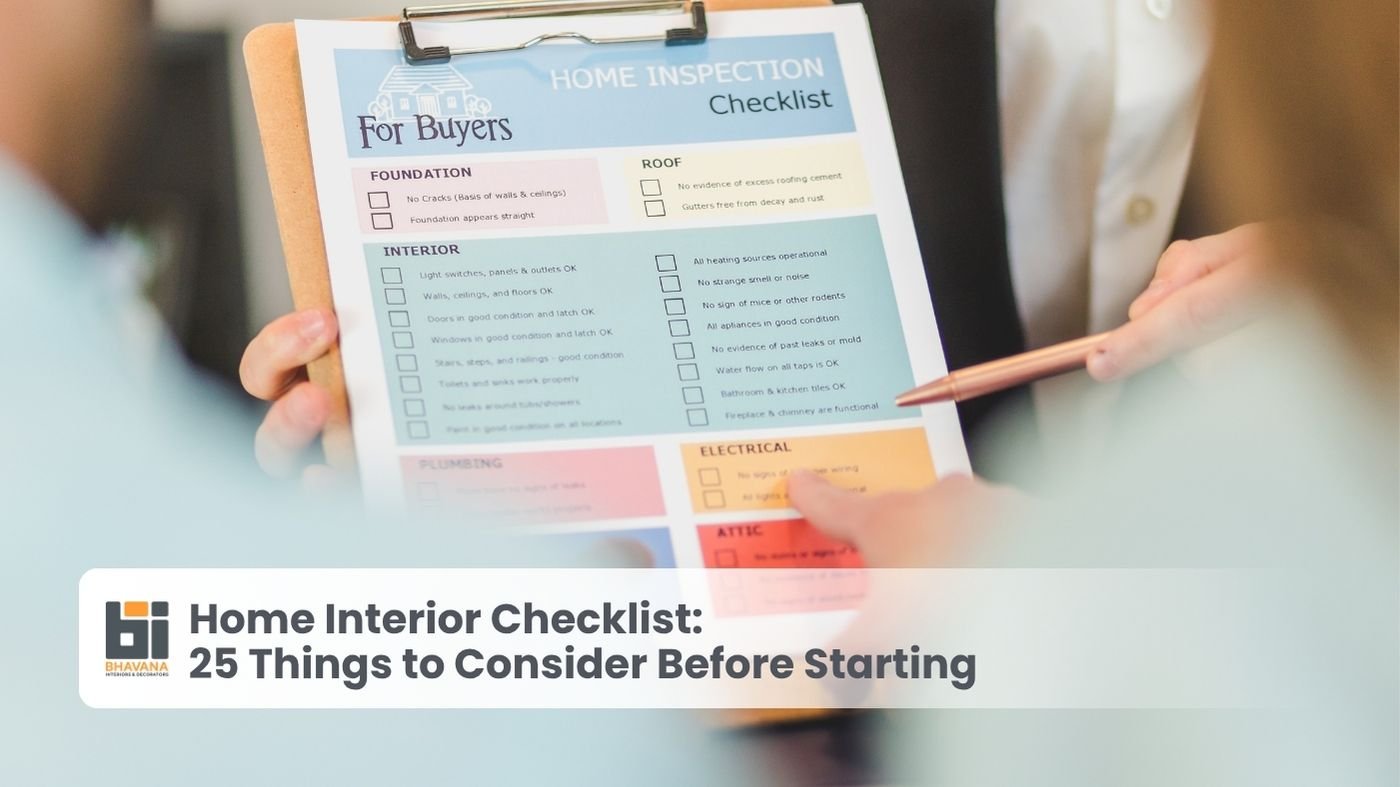home interior checklist for new luxury homes